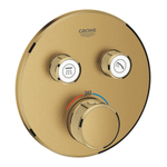 Grohe SmartControl Inbouwthermostaat - 3 knoppen - rond - brushed cool sunrise (goud) SW354643