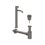 IVY Ensemble lave-mains - posé - surélevé - bonde always open - Noir métal brossé PVD SW1031754