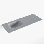 Mondiaz LEX Fontein - 80x30x0.9cm - wasbak Links - zonder kraangaten - voor toiletmeubel - Solid surface - Plata SW1025988