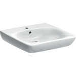 Geberit 300 Comfort wastafel - 55cm - 1 kraangat - met overloop - wit SW417744