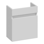 BRAUER Solution Meuble sous lave-mains 39.5x21.5x45cm 1 porte MDF Blanc brillant SW522713