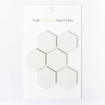 ÉCHANTILLON The Mosaic Factory Barcelona Carrelage mosaïque - 5.1x5.9x0.6cm - pour mur et sol pour intérieur et extérieur hexagonal - céramique - blanc SW861941