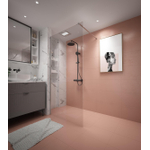 Adema Dawn Paroi de douche à l’italienne - 100x200 cm - profil mural - barre de stabilisation - verre clair - chrome SW1451093