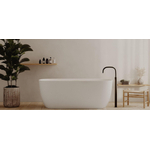 Ideavit Archtec Vrijstaand Bad - 170x80x63cm - rock texture - overloopgat - verstelbare poten - wit SW1446348