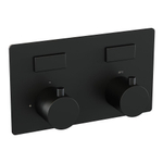Brauer Black Edition boutons poussoirs thermostatiques encastrés 2 fonctions in/out noir mat SW925409