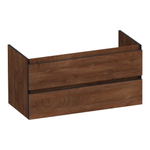 BRAUER Joy Edge meuble sous-lavabo 100 2 tiroirs softclose - sans poignées - 1 découpe pour siphon - Forest Cacao SW1200838