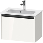 Duravit Ketho.2 Wastafelonderbouwkast - met 1 lade - 61x39x44cm - met greep antraciet - hoogglans wit SW772925