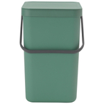 Brabantia Sort & Go Afvalemmer - 25 liter - hengsel - fir green SW1117371