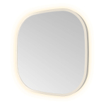 Hotbath &MORE Miroir dans un cadre en aluminium / contour incl LED indirect. changement de couleur. dimmable. sans points. avec télécommande IX Inox 316 SW1246848