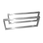 Best Design One paire de consoles 45x15cm pour lavabo acier inoxydable SW10005