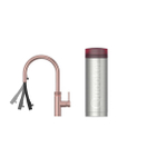 Quooker flex kokendwaterkraan - draaibare & uittrekbare uitloop - PRO3 reservoir - Warm / kokend water - rosé koper SW968451