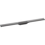 Hansgrohe RainDrain Flex douchegoot - 100cm - wandmontage - brushed black chrome (zwart) SW1590363