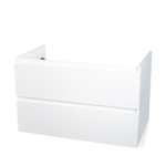 BRAUER Joy Ensemble meuble salle de bain 80x51.5x45.5cm avec lavabo en pierre fine 1 trou de robinetterie blanc mat SW416751