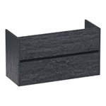 BRAUER Adore meuble sous-lavabo peu profond - 100x39x55cm - 2 tiroirs à fermeture douce - sans poignée - 1 découpe pour siphon - Damascus SW1198438