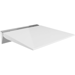 Villeroy & Boch Vicare siège de douche rabattable + fonction softclose aluminium blanc SW490005