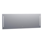 BRAUER Pyrite miroir – 200 x 70 cm – Éclairage LED – à intensité variable, commande tactile – Aluminium SW278198