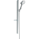 Hansgrohe Raindance Select S Unica Ensemble de douche - barre coulissante - douchette Raindance Select S 120 3 jets - porte-savon - 90cm - flexible de douche 160cm - chrome SW157203