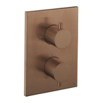Crosswater MPRO Crossbox 1 cadre de sortie et clapets bronze brossé SW1176878