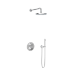 Hotbath Cobber IBS20A Regendoucheset - inbouw - 35cm wandarm - 20cm ronde hoofddouche - staafhanddouche - hoogglans chroom SW230001