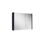 Adema Prime Spiegelkast - 80x63x16cm - inclusief zijpanelen - mat marine blauw SW910723