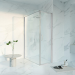 Fortifura Galeria Douchecabine - 60x140x200 - Profiel veiligheidsglas - antikalk - hoogglans chroom SW1444091