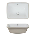 Crosswater Torino lavabo 51cm encastré blanc SW487450