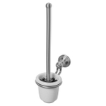 Haceka Allure Porte-balai de WC - modèle mural - ouvert - céramique - inox brossé SW654083