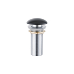 QeramiQ Dely Verlengde Klikwaste Afvoerplug - keramiek - mat zwart SW1233533