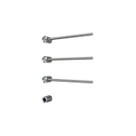Hotbath &MORE Handdoekradiator - 50x57cm - rond - 3 stangen - horizontaal - met schakelaar - geborsteld nikkel (RVS) SW1245691