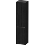 Duravit Ketho.2 Hoge kast - met 2 deuren - 40x176x36cm links - met tip oneiken - mat zwart eiken SW772173