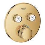 Grohe SmartControl Inbouwthermostaat - 3 knoppen - rond - cool sunrise (goud) SW354623
