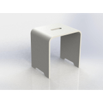 Crosstone by Arcqua Solid seat design Chaise Solid Surface mat blanc SW486535