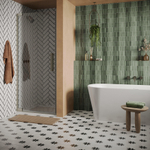 Crosswater Asura Porte de douche - 100cm - porte pivotante - sans poignée - inox brossé SW1176535