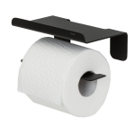 Tiger Colar Porte-rouleau de papier toilette - avec tablette - autocollant - noir SW877220