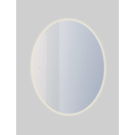 Saniclass Oval spiegel – ovaal – 60x80 cm – indirecte LED rondom – spiegelverwarming – Zilver SW494059