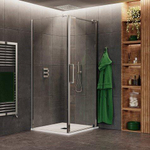 Crosswater Optix 10 Vaste wand - 80x200cm - 10mm veiligheidsglas - voor in profiel draaiende deur - chroom SW700883