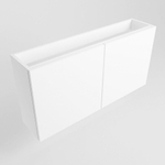 Mondiaz FOWY fonteinonderkast - 100x22x50cm - 2 deuren - push to open - softclose - Talc SW1016936