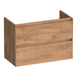 BRAUER Inspire wastafelonderkast ondiep 80 2 softclose lades - greeploos - 1 sifon uitsparing - Chateau SW1200790