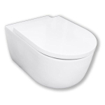 Royal Plaza Primo WC suspendu - 55cm - rinçage tourbillon - sans bride - avec abattant frein de chute - quick release - Blanc SW1122498