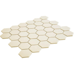 La Mosaic Factory London carreau mosaïque - 28,2x32,1cm - carrelage mural et de sol - Hexagone/Hexagone - Porcelaine Blanc Mat SW242523