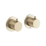 Crosswater MPRO Module - 2 Outlet - 2 Handle Shower valve Finishing Set - geborsteld messing (goud) SW876412