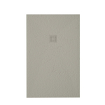 ZEZA Grade douchevloer - 90x170cm - antislip - antibacterieel - mineraalmarmer - rechthoek - mat new pearl (beige) SW1244810