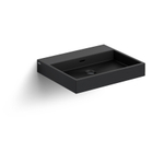 Clou Wash Me lavabo 50x42cm sans bonde Céramique Noir mat SW9255