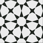Terravito Camino carreau mural et de sol - 20x20cm - 8.6mm - carré - Hidra Prisma blanc SW679843
