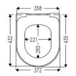 Villeroy & Boch Antao Closetzitting - met automatische sluitfunctie (SoftClosing) - met afneembare zitting - (QuickRelease)mat stone white (wit) SW917906
