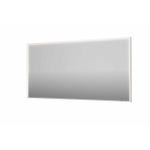INK SP19 miroir - 160x4x80cm rectangulaire en cadre acier incl dir LED - chauffage - changement de couleur - dimmable et interrupteur - blanc mat SW955816