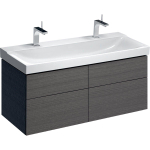 Meuble sous lavabo Geberit Xeno2 4 tiroirs 117,4x46,2cm scultura gris SW417623