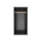 Hotbath &MORE Boîte d'encastrement ou niche encastrée - 30x15x10 - avec LED IP44 - noir brossé PVD SW1246529