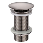 Wiesbaden UniMatch bouchon de vidage ouverte allongée 5/4" acier brossé SW890839