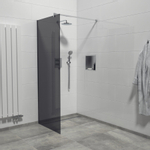 Marenza Bellini Douche à l'italienne - 80x200cm - verre fumé - chrome SW238184